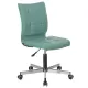 Кресло "Stream MG-314", без подлокотников, пятилучие серебристое, экокожа, серо-голубое, 532079 главное фото в маленьком размере