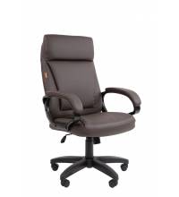 Кресло руководителя Chairman 794LT Россия чер.пласт экокожа коричневая