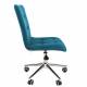 Кресло CHAIRMAN 030 (ткань-велюр бирюзовая / хром). Фото товара с разных ракурсов.