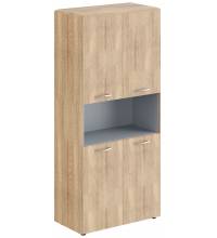 Шкаф с 2-мя комплектами глухих малых дверей и обвязкой DHC 85.4 Дуб Каньон 892х470х1950