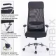Кресло руководителя Flight EX-540, хром, ткань TW, сетка, черное. Фото товара с разных ракурсов.