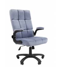 Кресло руководителя Chairman Home 444 Россия ткань Т-71 голубой
