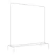 Вешалка для плечиков BOOMHOUSE GR-001 (в1500*ш1100*г400мм), металл, белая, 701435 главное фото в маленьком размере