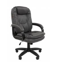 Кресло руководителя Chairman 668LT Россия черный пластик, экопремиум серый N