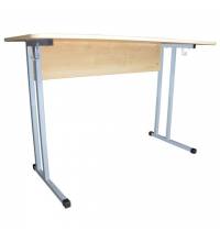Стол-парта 2-местный нерегулируемый "Умник", 1200х500х760 мм, рост 6, серый каркас, ЛДСП клён