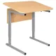Стол-парта 1-местный, регулируемый угол, СУТ.54-01, 600х500х640-780 мм, рост 4-6, серый каркас, ЛДСП клён главное фото в маленьком размере