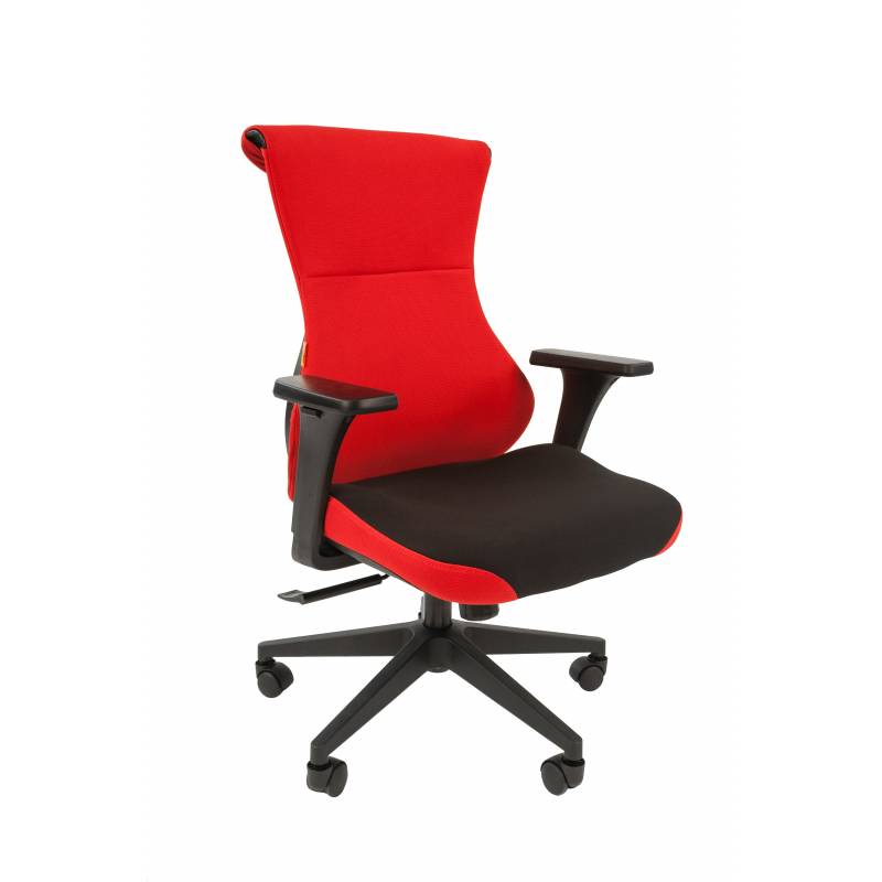 Игровое кресло Chairman game 10 Россия черно-красный текстиль главное фото