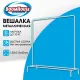 Вешалка для плечиков BOOMHOUSE GR-001 (в1500*ш1100*г400мм), металл, белая, 701435. Фото товара с разных ракурсов.