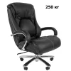Кресло руководителя Chairman 402 Россия нат.кожа/экокожа черная